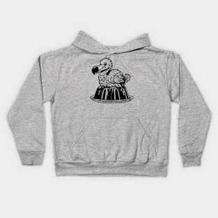 Dodo Bird on Jello Kids Hoodie